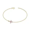 Bracelet Femme Croix Multi Couleurs EDORA PLAQUE OR et Oxydes EDO66300082
