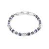 Bracelet Femme CŒUR DE LION Acier Argenté Hématite Sodalite