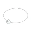 Bracelet Femme double coeurs EDORA ARGENT 925/1000 et Oxydes