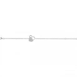 Bracelet Femme double coeurs EDORA ARGENT 925/1000 et Oxydes