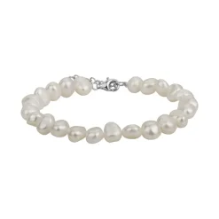 bracelet femme edora argent 925/1000 et perles