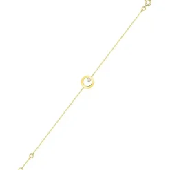 Bracelet Femme EDORA CERCLE Or 375/1000 Jaune Diamant