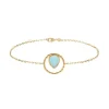 Bracelet Femme EDORA COLLECTION HARMONY Plaqué Or Agate Bleue