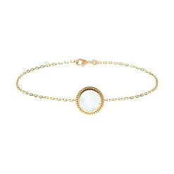 Bracelet Femme EDORA COLLECTION HARMONY Plaqué Or Nacre
