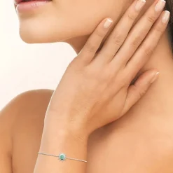 Bracelet Femme EDORA COLLECTION HARMONY Argent 925/1000 Rhodié Aventurine