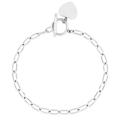 Bracelet Femme EDORA Cœur Acier Argenté EDO431270B