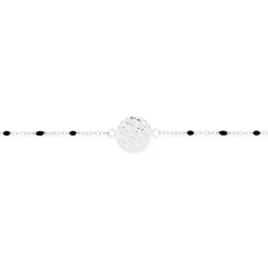 Bracelet Femme EDORA Martelé Acier Argenté EDO433784