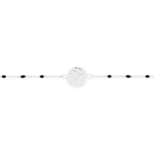Bracelet Femme EDORA Martelé Acier Argenté EDO433784