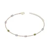 Bracelet femme EDORA PLAQUE OR et oxydes multicolores