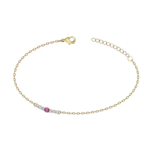 Bracelet Femme EDORA PLAQUE OR et Oxydes EDO66300067