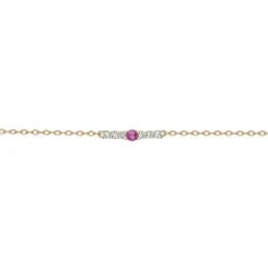 Bracelet Femme EDORA PLAQUE OR et Oxydes EDO66300067