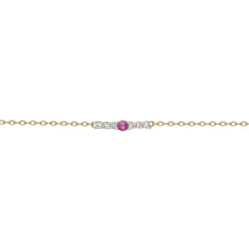 Bracelet Femme EDORA PLAQUE OR et Oxydes EDO66300067