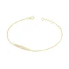 Bracelet femme empierré EDORA PLAQUE OR et oxydes