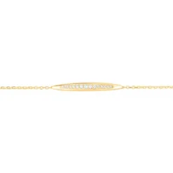 Bracelet femme empierré EDORA PLAQUE OR et oxydes