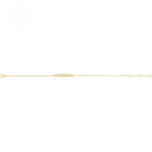 Bracelet femme empierré EDORA PLAQUE OR et oxydes