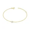 Bracelet femme fleur EDORA PLAQUE OR et oxydes