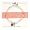 Bracelet Femme Fossil Acier Doré et Quartz rose JA6922710