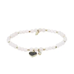 Bracelet Femme Fossil Acier Doré et Quartz rose JA6922710