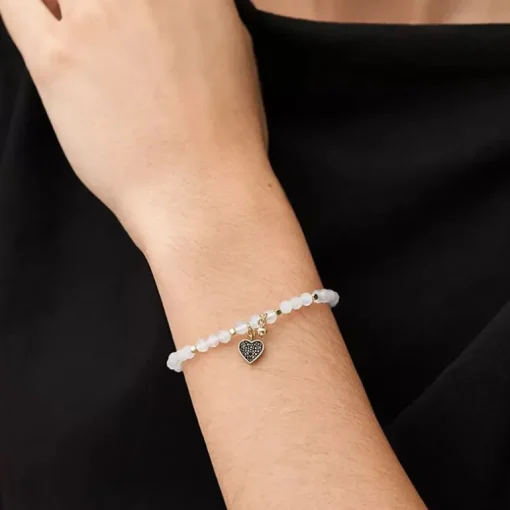 Bracelet Femme Fossil Acier Doré et Quartz rose JA6922710