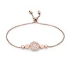 Bracelet Femme Fossil disque nacré