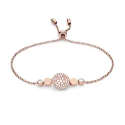 Bracelet Femme Fossil disque nacré