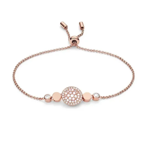 Bracelet Femme Fossil disque nacré