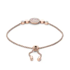 Bracelet Femme Fossil disque nacré