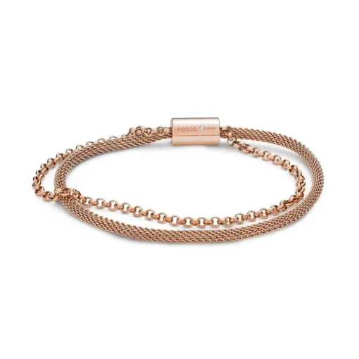 Bracelet Femme Fossil FASHION doré rose