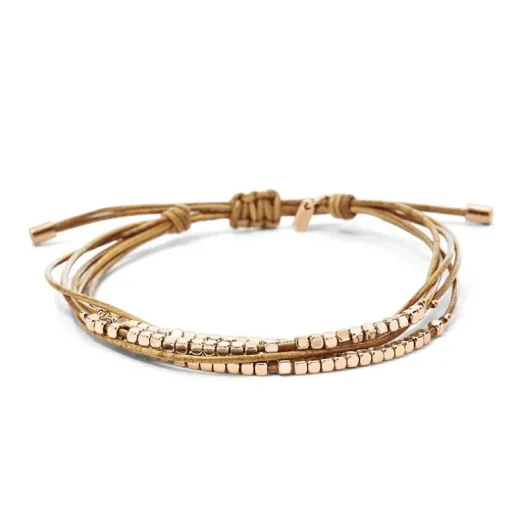 Bracelet femme FOSSIL fin perlé