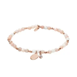 Bracelet Femme FOSSIL GEORGIA Laiton Doré Rose et Pierres de Lune