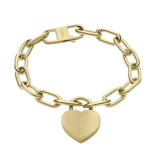 Bracelet Femme FOSSIL HARLOW LINEAR Acier Doré