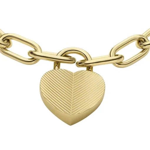 Bracelet Femme FOSSIL HARLOW LINEAR Acier Doré
