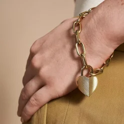 Bracelet Femme FOSSIL HARLOW LINEAR Acier Doré