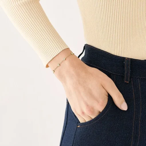 Bracelet Femme FOSSIL SADIE TRIO GLITZ Acier Doré