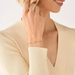 Bracelet Femme FOSSIL SADIE TRIO GLITZ Acier Doré