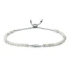 bracelet femme fossil Wellness acier argenté et Howlite blanche