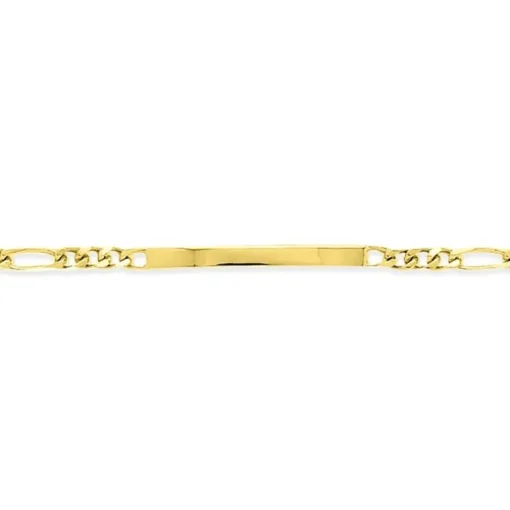 Bracelet Femme Gourmette EDORA Or 375/1000 Jaune Maille Alternée EDO9K528.3ID-18