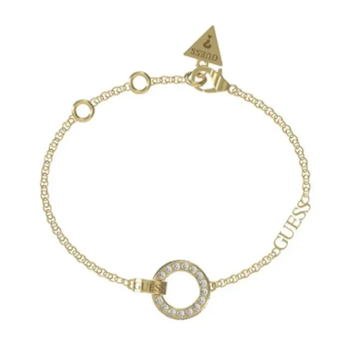 Bracelet Femme GUESS Acier Doré et Oxydes JUBB03162JWYGS