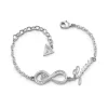Bracelet Femme GUESS Endless Acier Argenté et Cristaux UBB85065-S