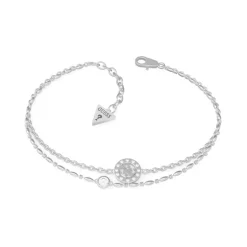 Bracelet Femme GUESS MINIATURE métal argenté et strass UBB79032-S