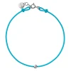 Bracelet Femme ICE DIAMOND CORD M Cordon Cyan Diamant