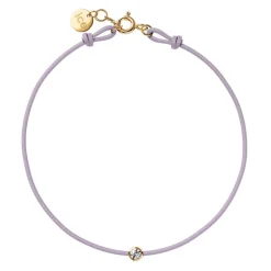 Bracelet Femme ICE DIAMOND CORD M Cordon Lavande Diamant