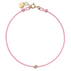 Bracelet Femme ICE DIAMOND CORD M Cordon Light Pink Diamant