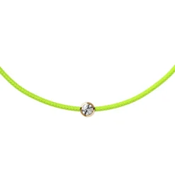 Bracelet Femme ICE DIAMOND CORD M Cordon Lime Diamant