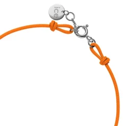 Bracelet Femme ICE DIAMOND CORD M Cordon Orange Diamant