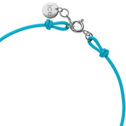 Bracelet Femme ICE DIAMOND CORD M Cordon Cyan Diamant