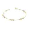 Bracelet Femme Infini OR 375/1000 Bicolore et Diamants