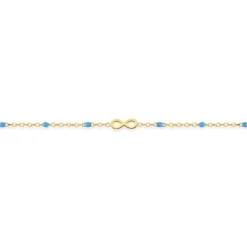 Bracelet Femme Inifini EDORA Acier Doré et Turquoises EDO403902