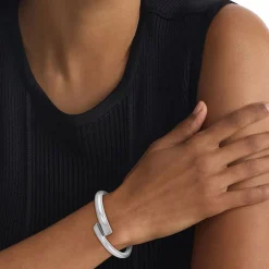 Bracelet Femme Jonc Calvin Klein SCULPTURAL Acier Argenté 35000762