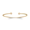 Bracelet Femme Jonc EDORA COLLECTION HARMONY Plaqué Or Quartz Rose